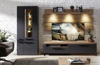 Moderní obývací sestavy - model LAMIA graphite Moderní obývací sestavy - model LAMIA graphite